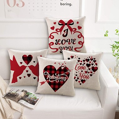 Burlap Customization Pillow Covers Set(AJEW-WH0124-006)-4