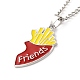 Best Friends Alloy Pendant Necklaces(NJEW-K124-02A-P)-3