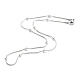 304 Stainless Steel Round Snake Chain Necklaces(STAS-G244-88B-P)-1