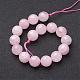 Chapelets de perles en quartz rose naturel(G-G099-F12mm-15)-4