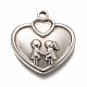 Valentine's day 304 pendentif cabochon en acier inoxydable pour émail(STAS-H126-32AS)-1