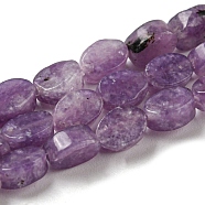 Natural Lilac Jade Beads Strands, Flat Oval, 6~6.5x4~4.5x2.5mm, Hole: 0.6mm, about 64pcs/strand, 15.94''(40.5cm)(G-M420-H12-03)