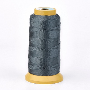 Polyester Thread, for Custom Woven Jewelry Making, Dark Slate Gray, 0.5mm, about 480m/roll