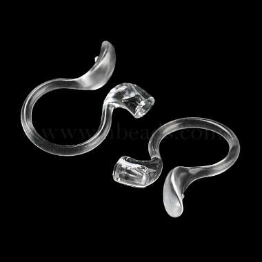 Resin Clip-on Earring Findings(X1-FIND-H046-15)-3