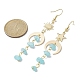 Moon & Sun & Star Brass Asymmetrical Earrings(EJEW-JE05461-05)-3