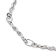 304 bracelet chaîne à maillons ondulés en acier inoxydable(BJEW-K226-08P)-2