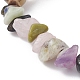 Natural & Synthetic Mixed Gemstone Chips Beaded Bracelet(BJEW-JB09686-07)-2