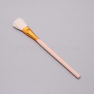 Wooden Paint Brush, with Wool, Clay Tool, BurlyWood, 20x1.8x1.15cm(AJEW-WH0237-08H)