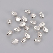 Tibetan Style Alloy Spacer Beads, Lead Free & Cadmium Free, Oval, Antique Silver, 6x5mm, Hole: 1mm(LF10740Y)