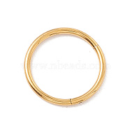 304 Stainless Steel Twister Clasps, Ring, Golden, 12x1mm, Inner Diameter: 10mm(STAS-C054-03G)
