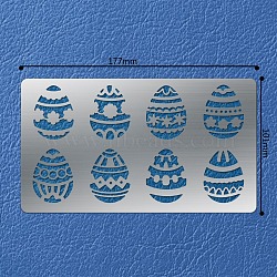 304 Stainless Steel Cutting Dies Stencils, for DIY Scrapbooking/Photo Album, Decorative Embossing DIY Paper Card, The Easter Egg, Easter Theme Pattern, 10.1x17.7cm(DIY-WH0242-077)