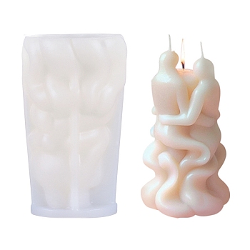 Human Silicone Molds Candle Molds, for Candle Aromatherapy Making, White, 70x65x125mm