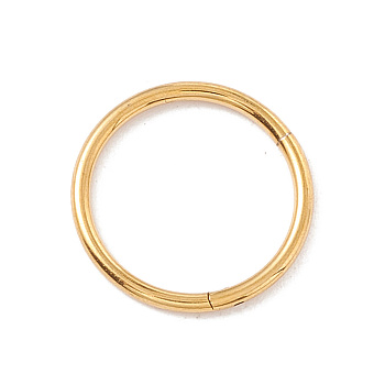 304 Stainless Steel Twister Clasps, Ring, Golden, 12x1mm, Inner Diameter: 10mm