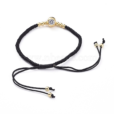 Skull Adjustable Brass Nylon Thread Braided Bracelets(BJEW-JB04985-03)-4