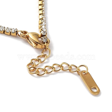 Cubic Zirconia Link Bracelet(BJEW-F463-01G)-4