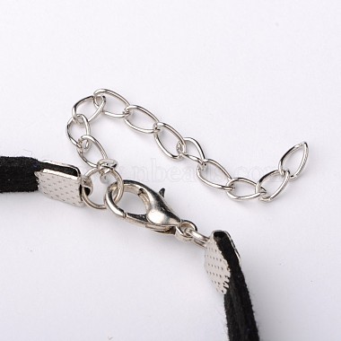 Bracelets en alliage à double lien coeur pour la Saint Valentin(BJEW-JB01530)-4