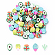 35Pcs 5 Styles Handmade Polymer Clay Beads(CLAY-YW0002-09)-1