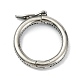 Tibetan Style 316 Surgical Stainless Steel Twister Clasps(STAS-E191-07AS-01)-1