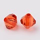 Faceted Bicone Transparent Acrylic Beads(X-DBB4mm-84)-2