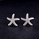 SHEGRACE Delicate Rhodium Plated 925 Sterling Silver Ear Studs(JE168A)-2