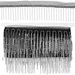 Iron Rhinestone Ribbon, Garment Accessories, Platinum, 71mm(AJEW-WH20048-48P-01)