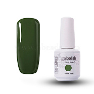 15ml Special Nail Gel, for Nail Art Stamping Print, Varnish Manicure Starter Kit, Dark Green, Bottle: 34x80mm(MRMJ-P006-D123)