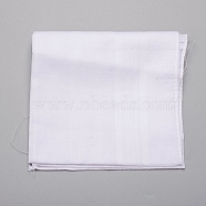 Square Cotton Towels, Kitchen Towels Multi Purpose Tea Towels, White, 38x38cm(AJEW-NB0001-66)