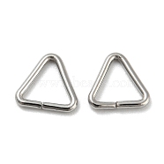 304 Stainless Steel Triangle Linking Ring, Buckle Clasps, Quick Link Connector, Fit for Top Drilled Beads, Webbing, Strapping Bags, Stainless Steel Color, 7.5x8x1mm, Inner Diameter: 5x5.5mm(STAS-Z048-01C)