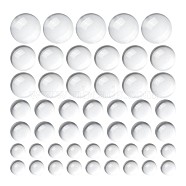80Pcs 4 Size Transparent Glass Cabochons, Clear Dome Cabochon for Cameo Photo Pendant Jewelry Making, Half Round, Clear, 6mm/8mm/10mm/12mm, 20pcs/size(X1-GGLA-ZZ0001-03)
