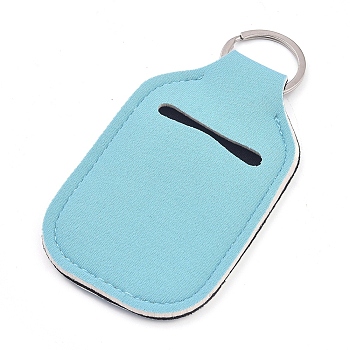 Hand Sanitizer Keychain Holder, for Shampoo Lotion Soap Perfume and Liquids Travel Containers, Sky Blue, 121x61x5mm