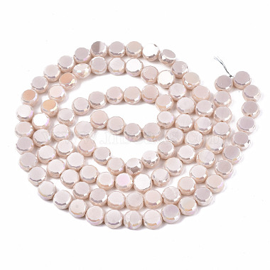 Electroplate Opaque Solid Color Glass Beads Strands(EGLA-T020-07J)-2