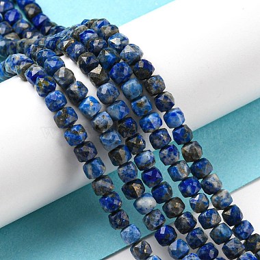 Natural Lapis Lazuli Beads Strands(G-C052-05B)-2
