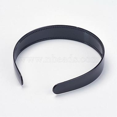 простые черные пластиковые резинки для волос(X-PJH097Y-10)-3