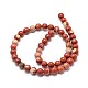 Natural Red Jasper Beads Strands(G-P075-56-8mm)-2