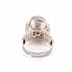 Adjustable Gemstone Round Finger Rings(RJEW-T019-01D-S)-2