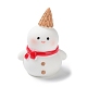 Рождественская тематическая фигурка снеговика из смолы(XMAS-PW0001-091D)-1