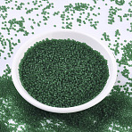 MIYUKI Round Rocailles Beads, Japanese Seed Beads, 11/0, (RR146F) Matte Transparent Green, 2x1.3mm, Hole: 0.8mm, about 5500pcs/50g(SEED-X0054-RR0146F)