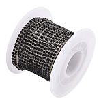 2 Rows Glass Rhinestone Car Trim Stickers, Car Decoration, Black, 5mm, 5m/roll(DIY-WH20023-39A)