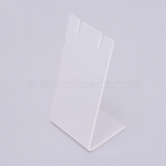 Acrylic Earring Display Frame, L-shaped, Clear, 1-3/8x1-3/4x3-3/8 inch(3.5x4.5x8.7cm)(EDIS-WH0006-09C)