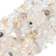 Natural Quartz Beads Strands, Chip, 5~8x5~8mm, Hole: 1mm, about 31.5 inch(G-M205-95)