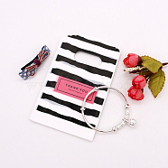 50Pcs Rectangle Plastic Gift Bag, Candy Shopping Packaging Bags, Stripe, 15x9cm, about 45~50pcs/bag(PAAG-PW0007-10B)