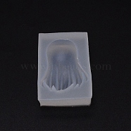 DIY Silicone Molds, Resin Casting Molds, Clay Craft Mold Tools, Hair, White, 87x60x22mm, Inner Diameter: 68x53mm(DIY-TAC0013-51)