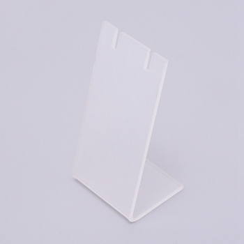 Acrylic Earring Display Frame, L-shaped, Clear, 1-3/8x1-3/4x3-3/8 inch(3.5x4.5x8.7cm)