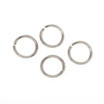 304 Stainless Steel Jump Ring, Open Jump Rings, Stainless Steel Color, 14x1.5mm, Inner Diameter: 11mm