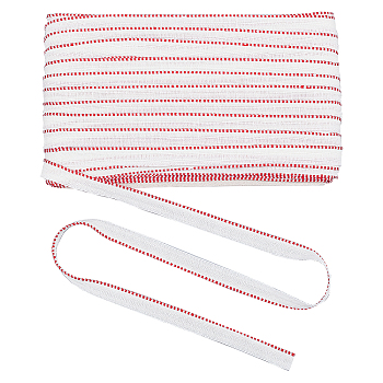 Polyester Book Headbands, for Book Binding Decoration, Red, 5/8 inch(15mm), about 109.36 Yards(100m)/Roll
