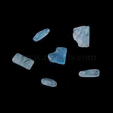 Natural Aquamarine Chip Beads(G-M364-01)-2