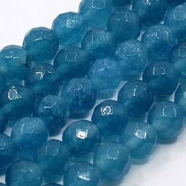 6mm SkyBlue Round Blue Sponge Quartz Beads