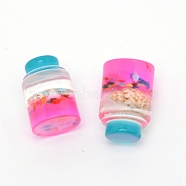 Plastic Cabochons, Bottle, Deep Pink, 21.4x14mm(KY-WH0020-90B)