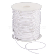 100 Yards Nylon Chinese Knot Cord, Round, White, 2mm(NWIR-WH0020-03A)