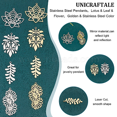 unicraftale 8pcs 8 style 201 pendentifs en acier inoxydable(STAS-UN0043-42)-5